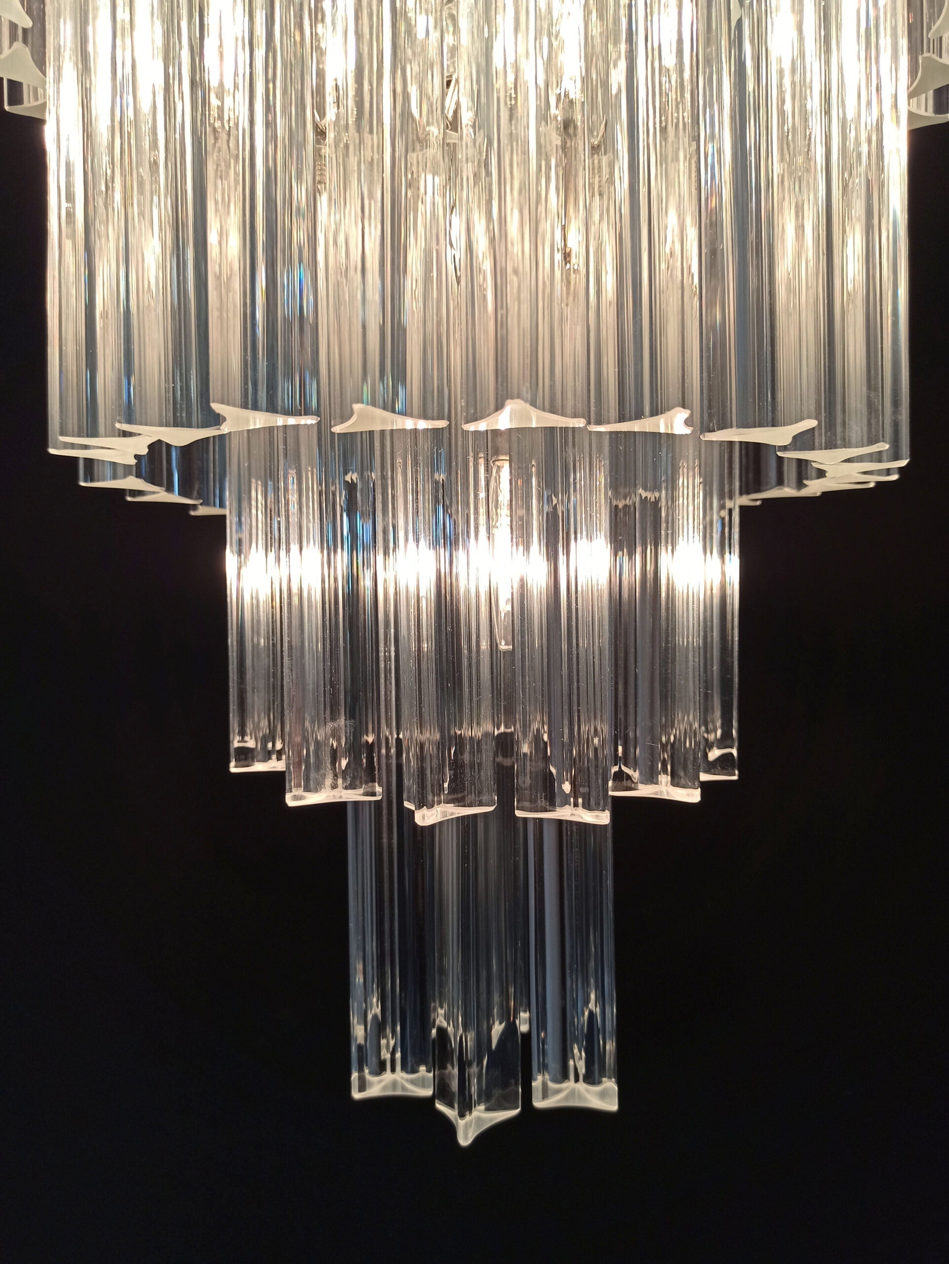 Murano Chandelier 111 Clear Prism Glasses
