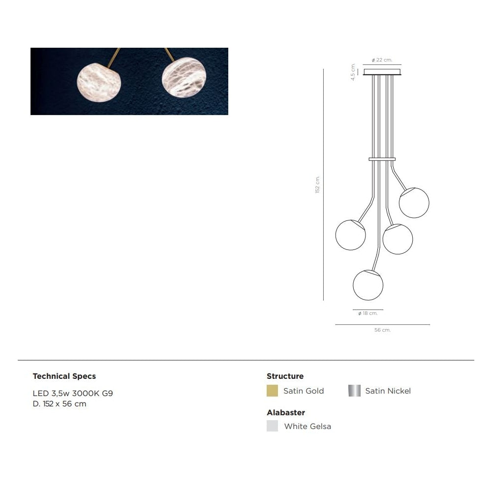 Alabastera Orb 4 Pendant