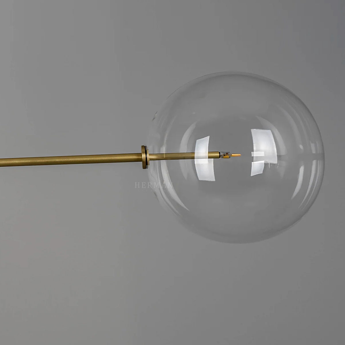 Aero 12-Light Modern Brass Chandelier