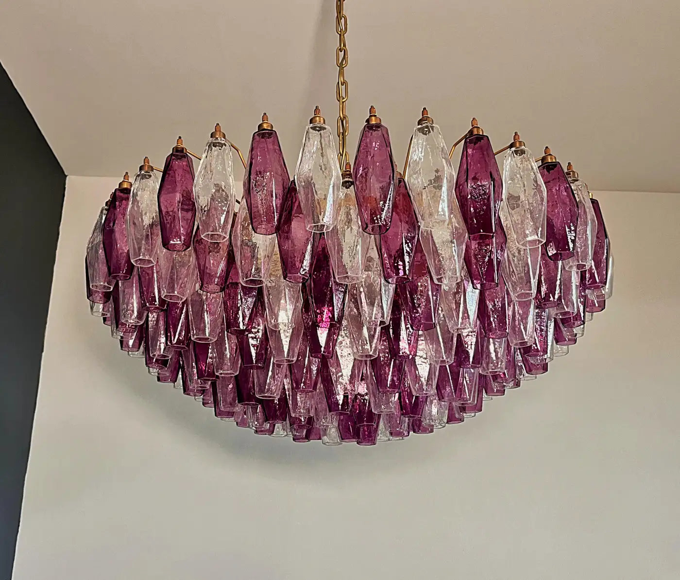 Large Bold Colorful Murano Chandelier