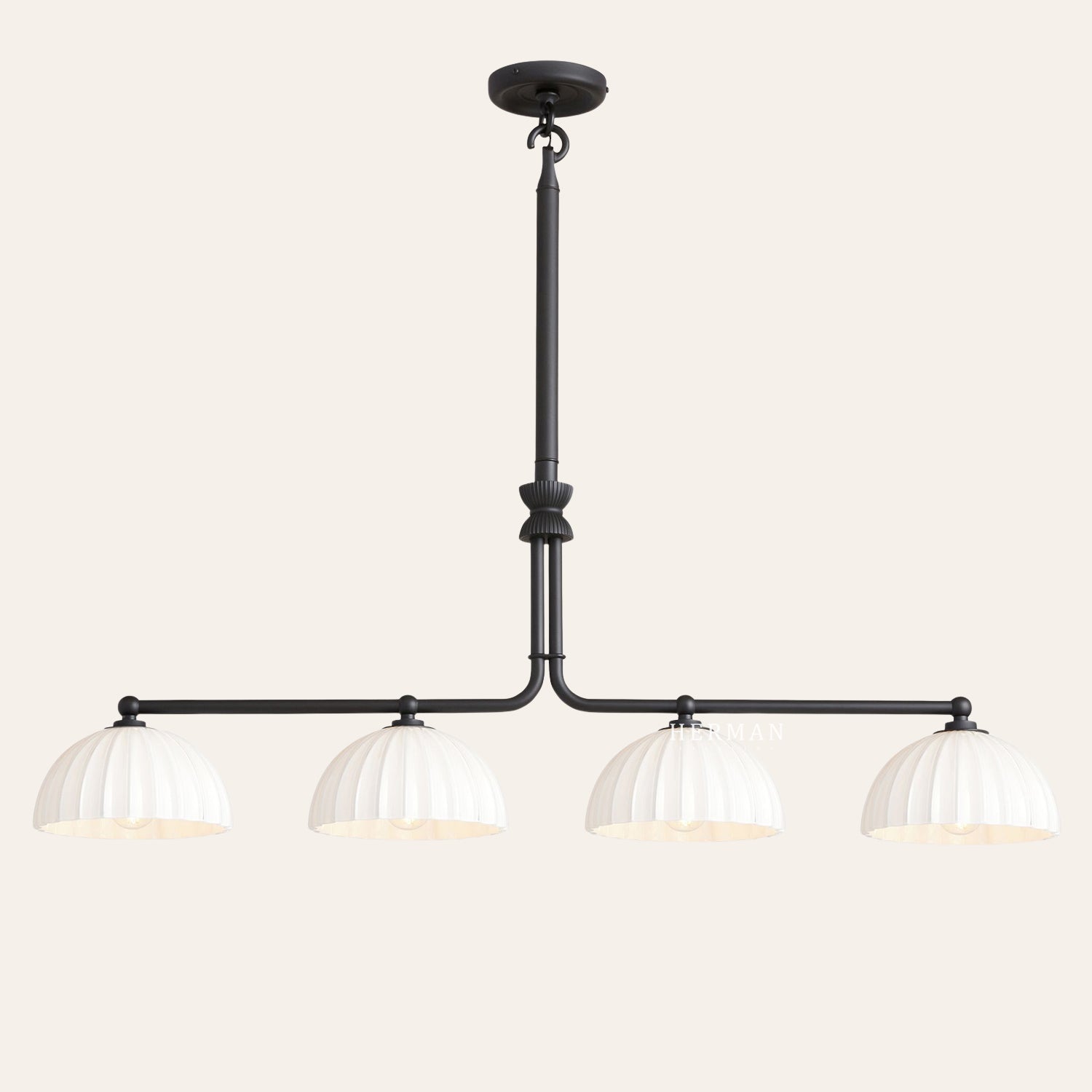 Enzo 42" Glass Linear Chandelier