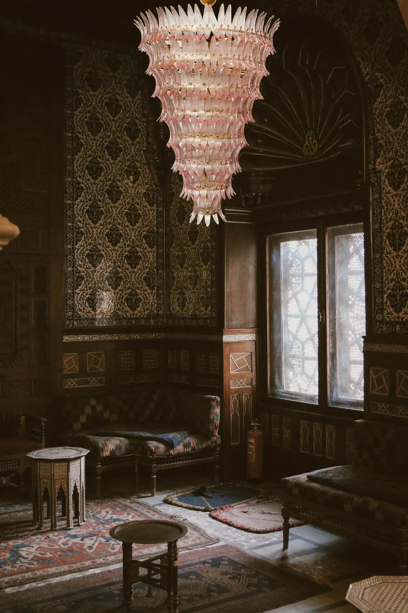 Giant Royal Palmette Murano Chandelier