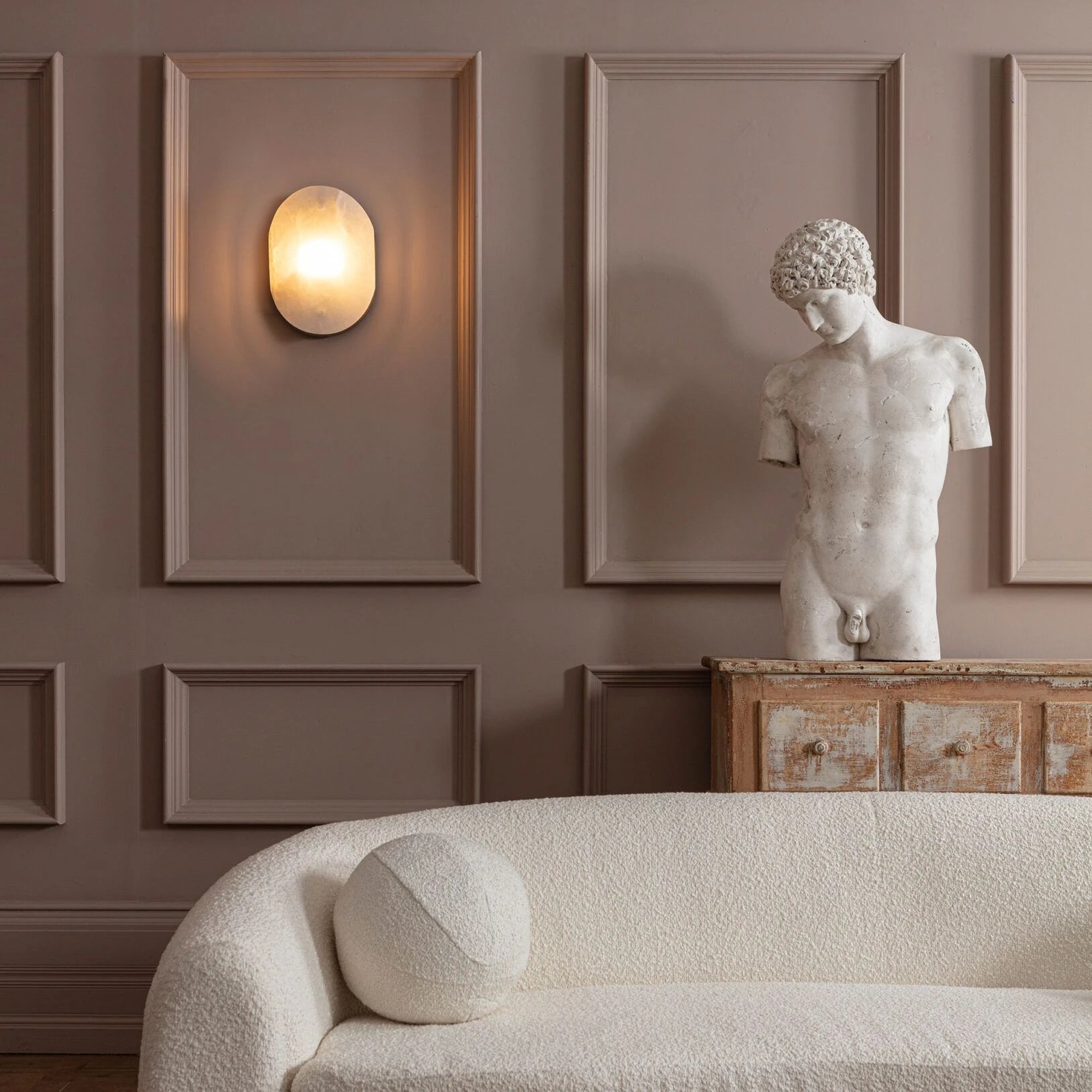 Mosman Bronze Curve Wall Sconce