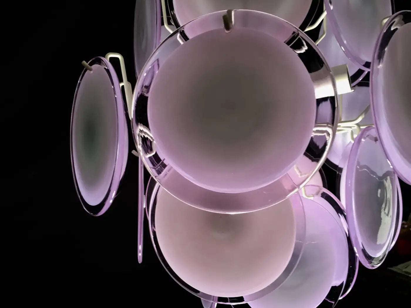 Vistosi Disc Murano Chandelier