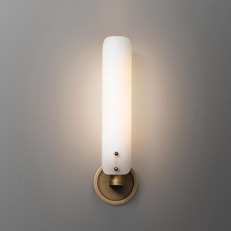 Ale White Shade Wall Sconce 16"H