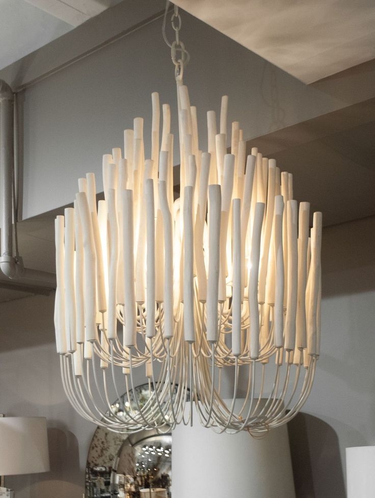 Forest Island Wide Wood Chandelier 21" 36"
