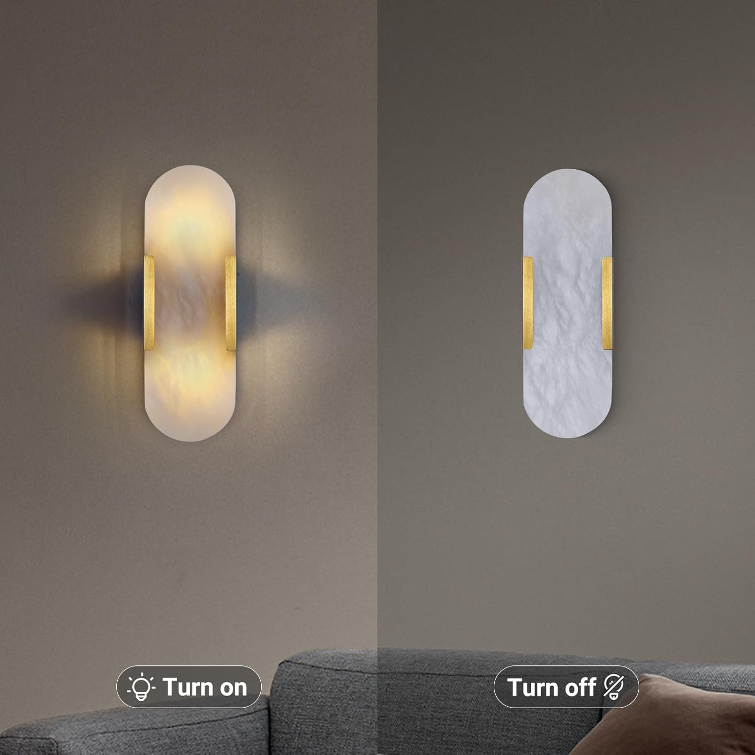 Trinidad Alabaster Wall Sconces 14" 20"