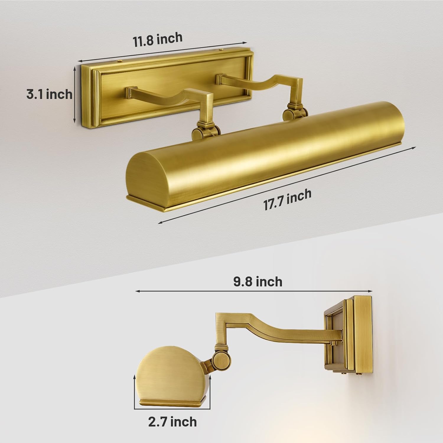 Modern 12in Picture Lights for Wall Hardwired