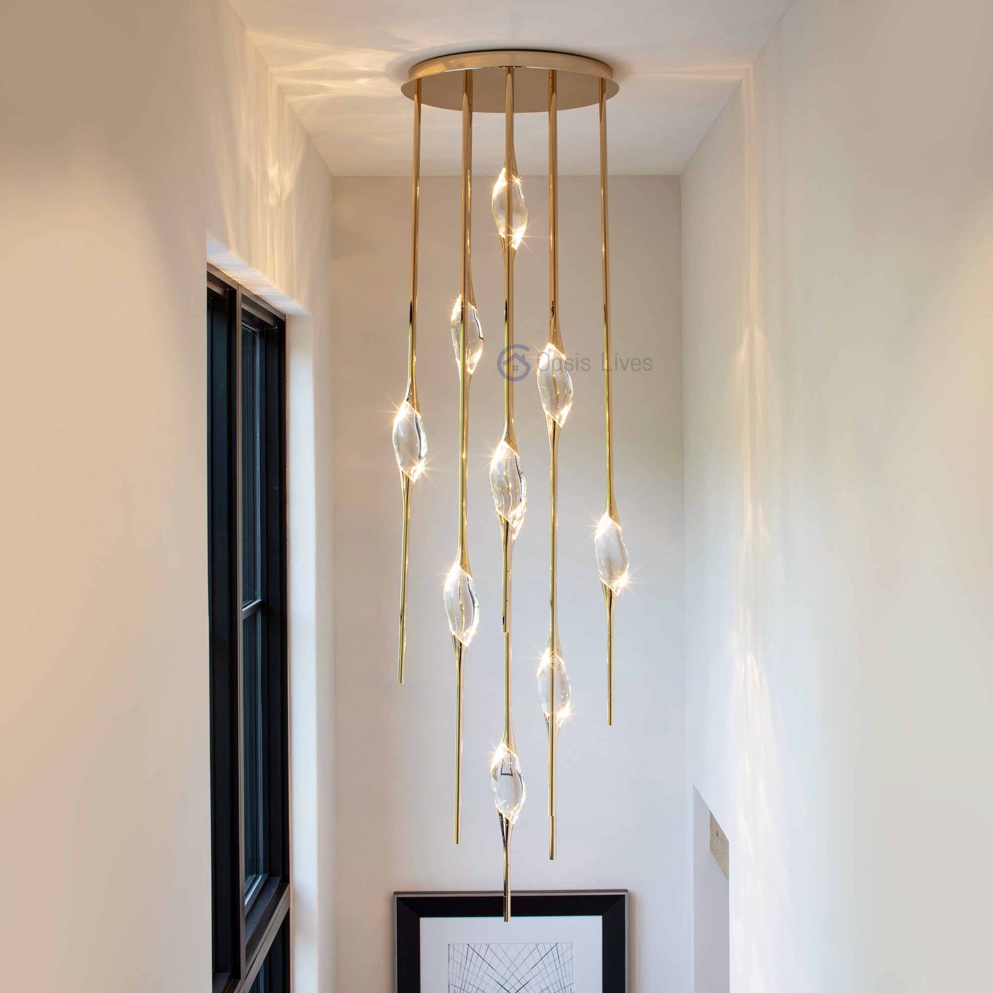 Pezzo Crystal Chandelier 21"H