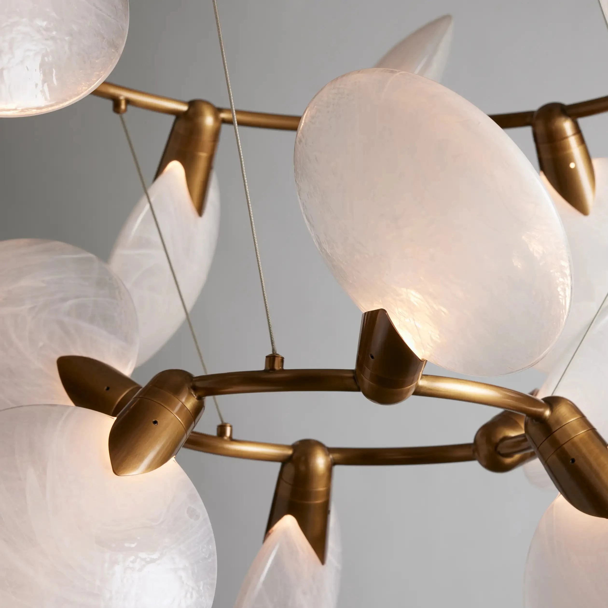 Leafloor 2-Tiered Halo Chandelier