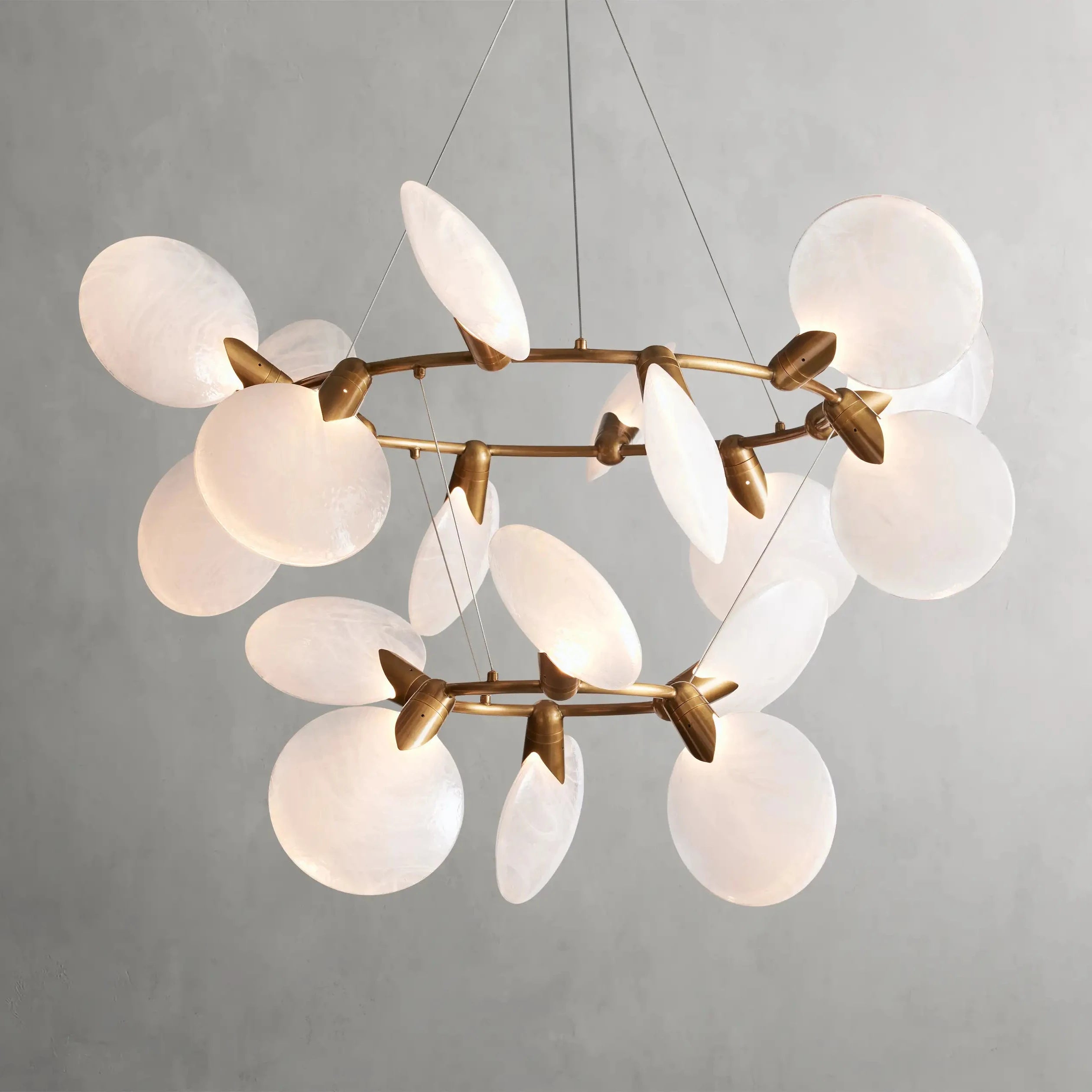 Leafloor 2-Tiered Halo Chandelier