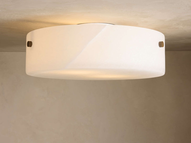 Chayla Alabaster Stone Flushmount