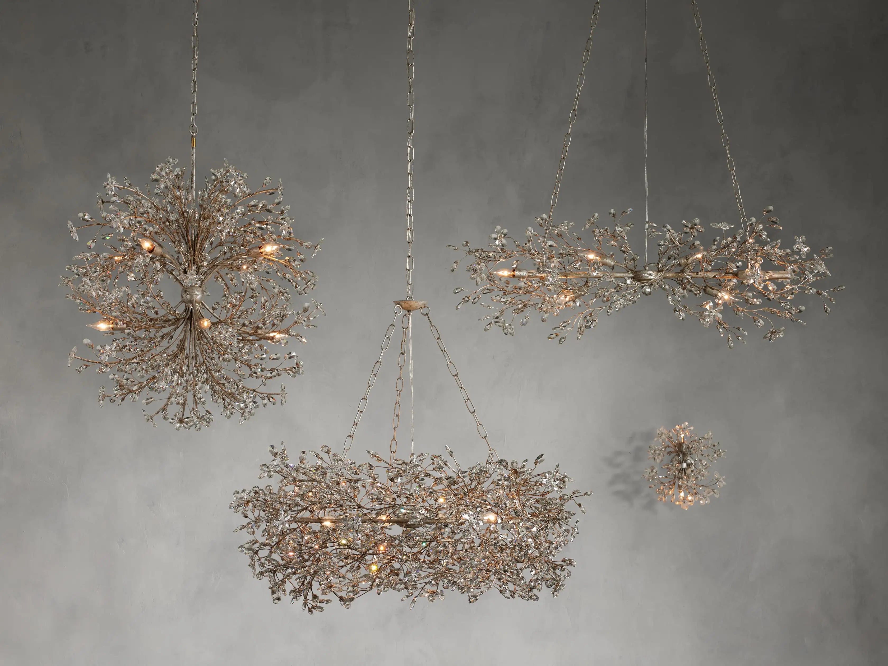 Fiore Linear Chandelier 43'' 51'' 68''