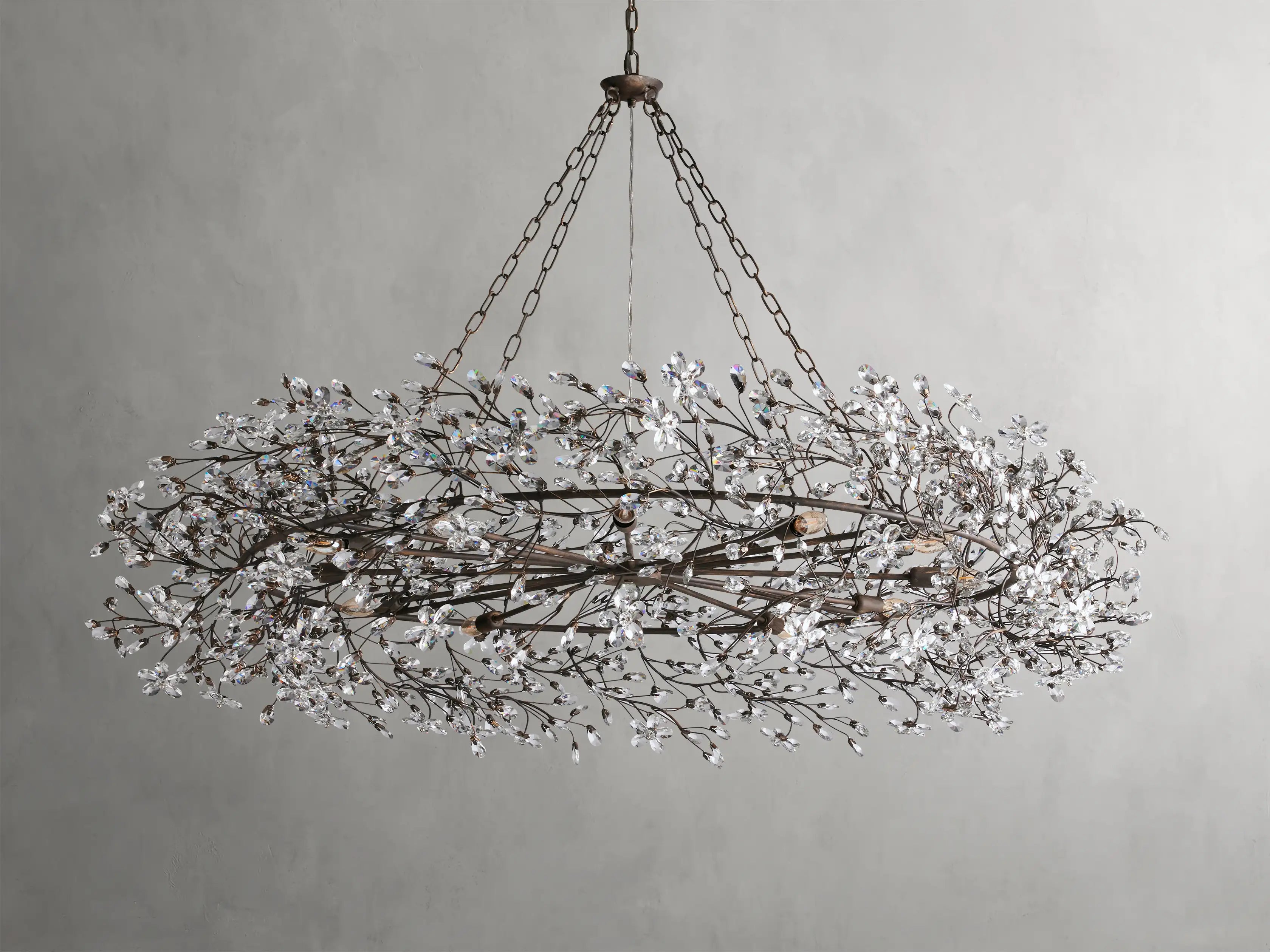 Fiore Crown Chandelier 39" 48" 60"