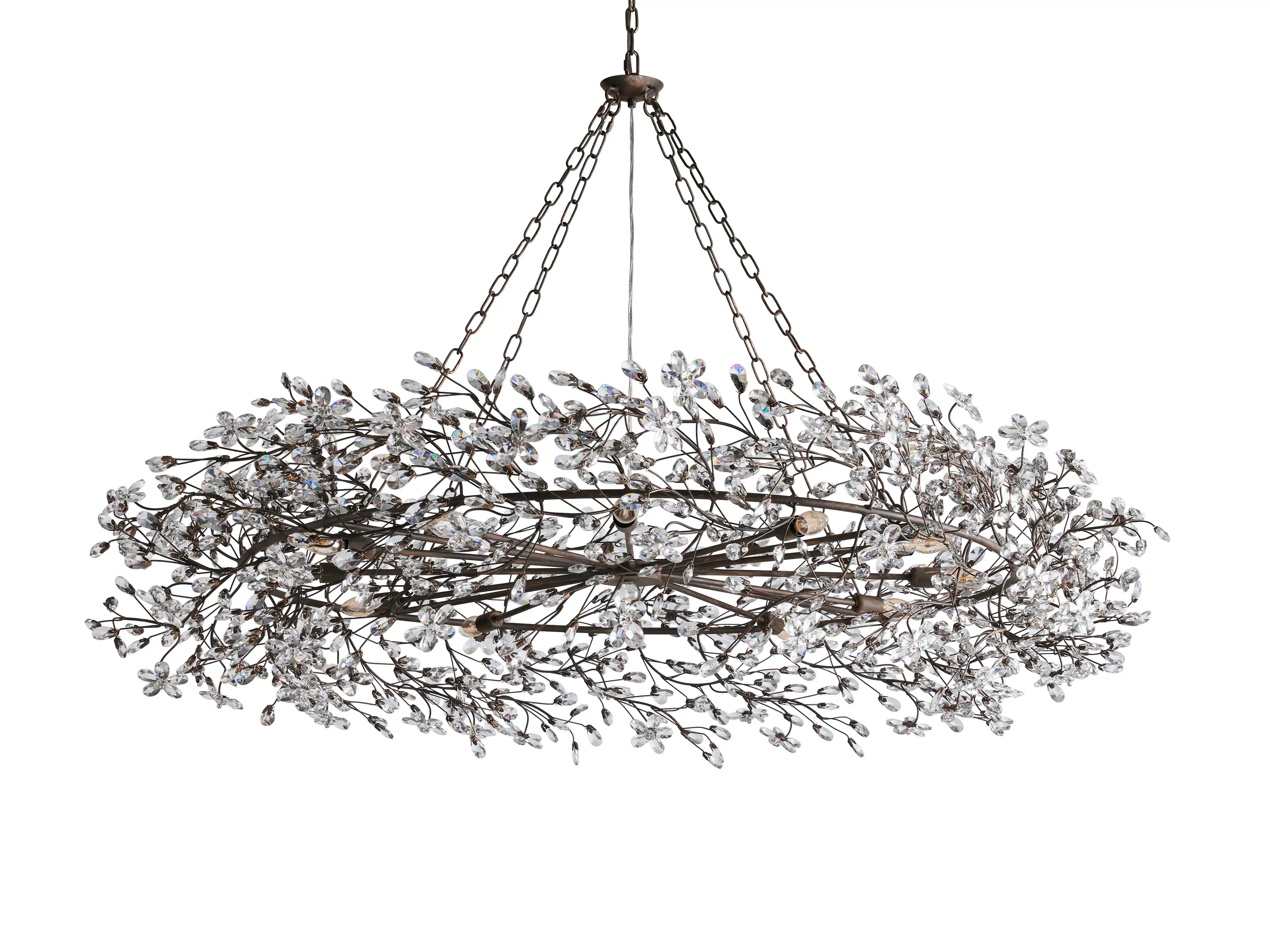 Fiore Crown Chandelier 39" 48" 60"