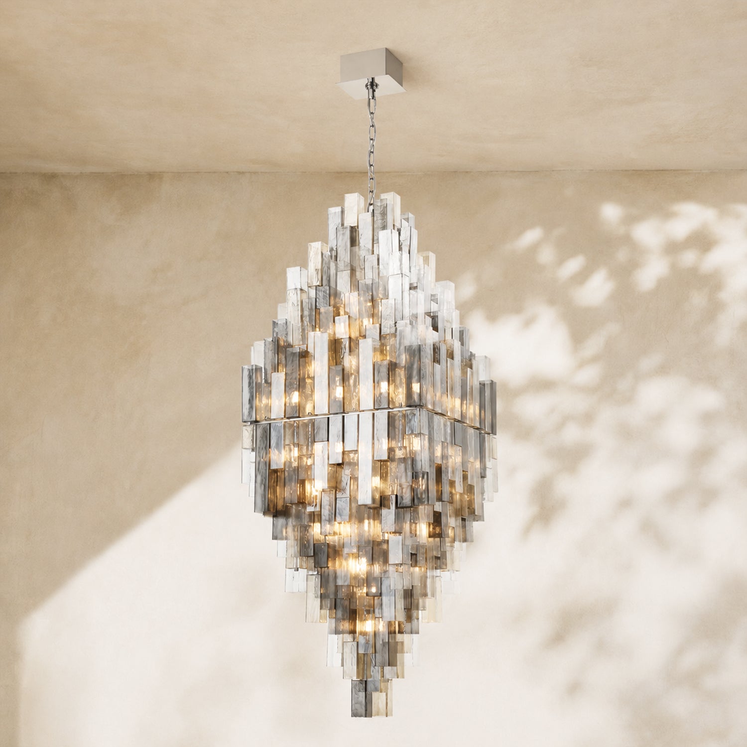 Altesa Square Glass Grand Chandelier 68-Light