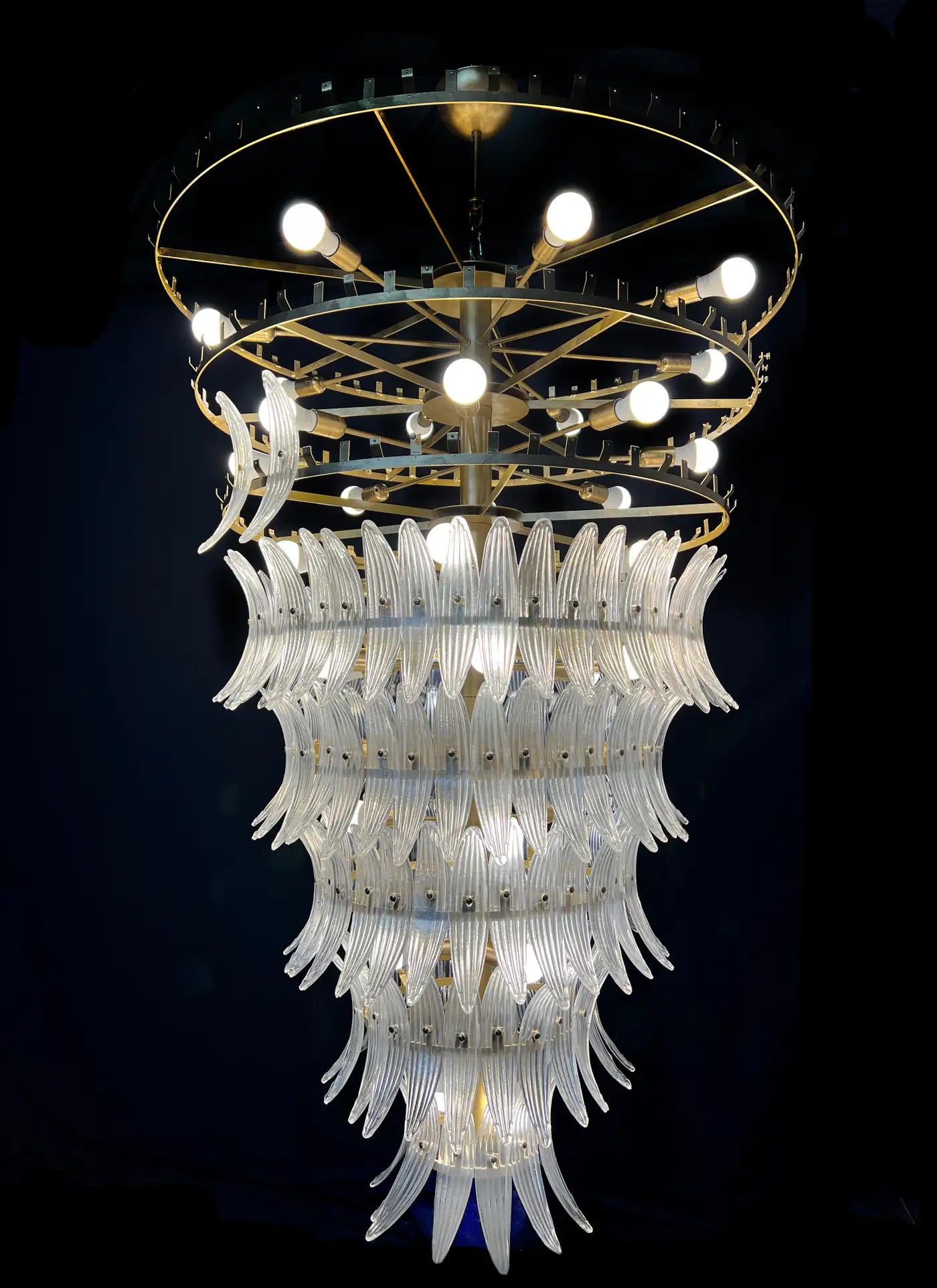 Giant Royal Palmette Murano Chandelier