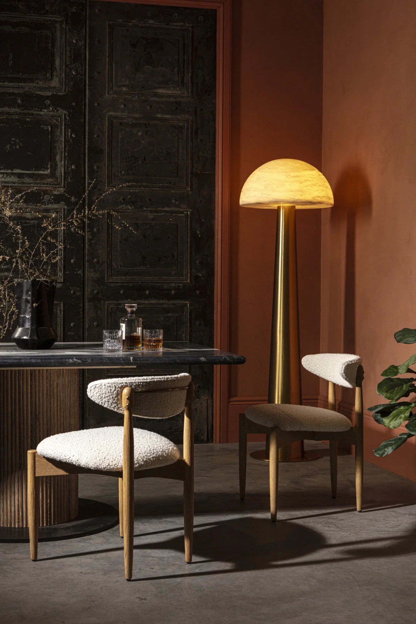 Ava Alabaster Floor Lamp