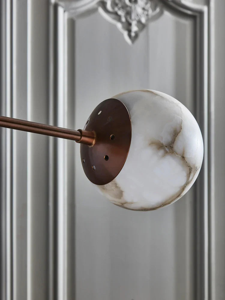 Alabaster Triple Mobile Chandelier