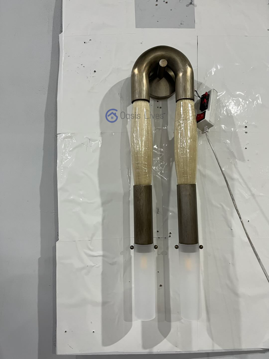 Double Head Antonia Horsehair Sconce