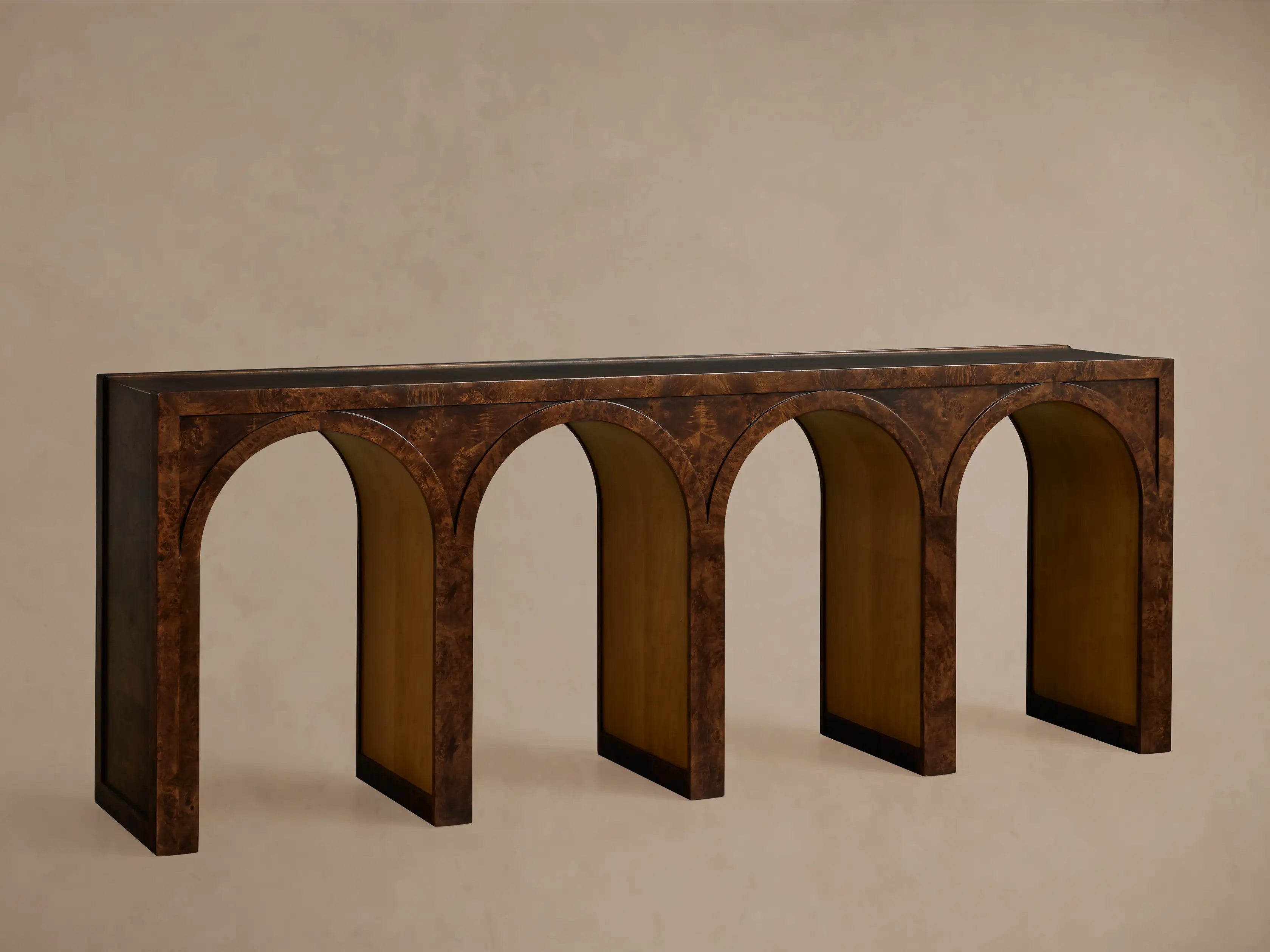 Hattiea Burl Console Table
