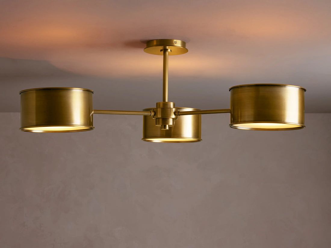 Tambour Metal Flush Mount