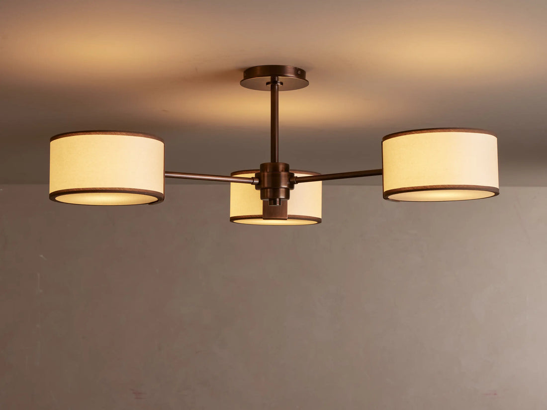 Tambour Fabric Flush Mount