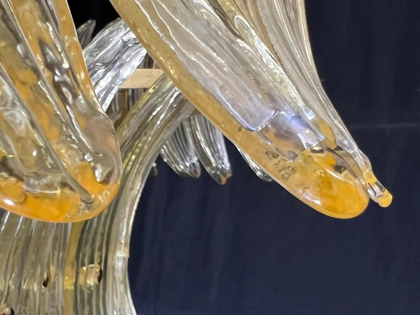 Luxurious Italian Palmette Murano Chandelier