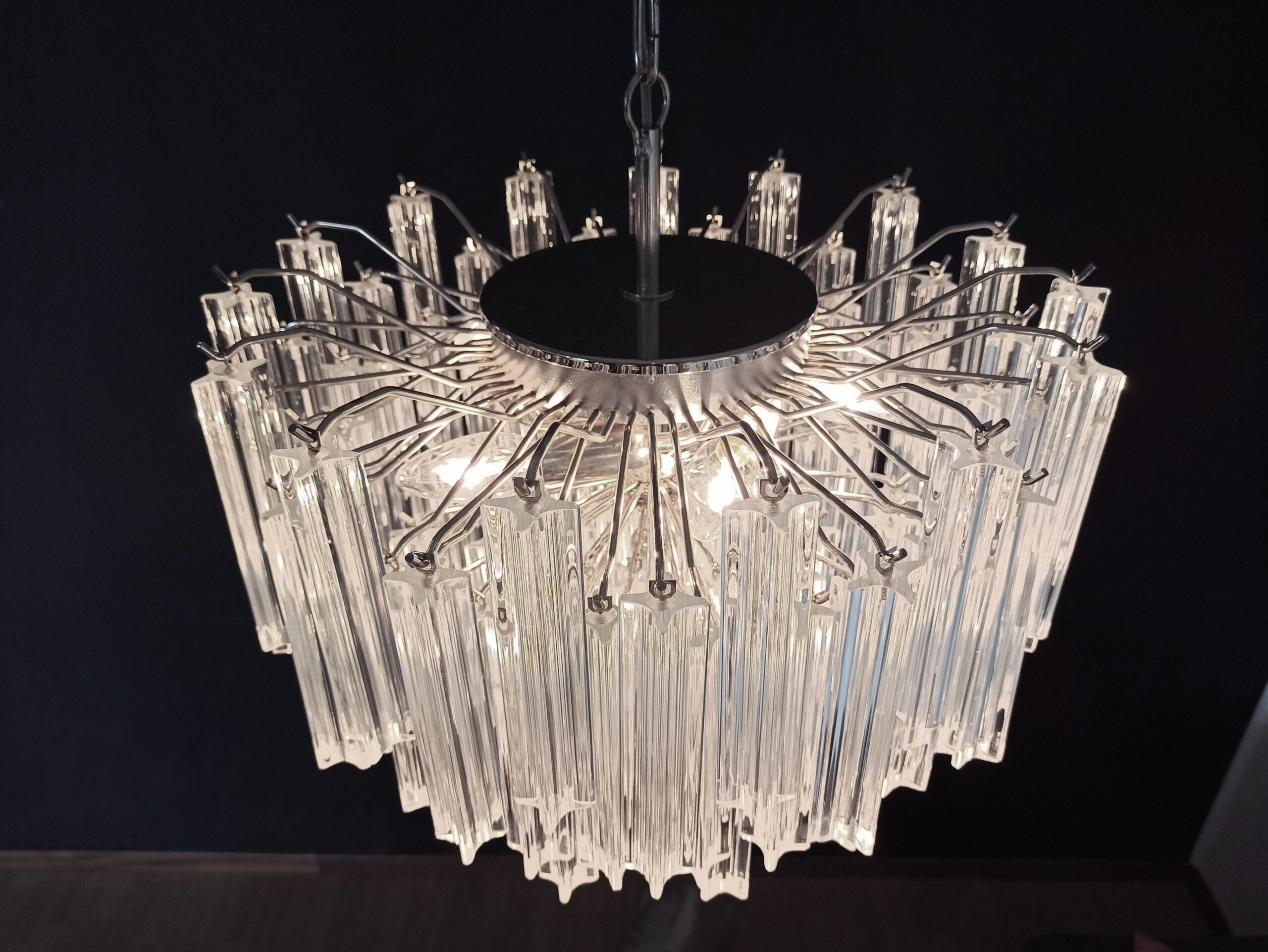 Murano Chandelier 107 Clear Prism Glasses