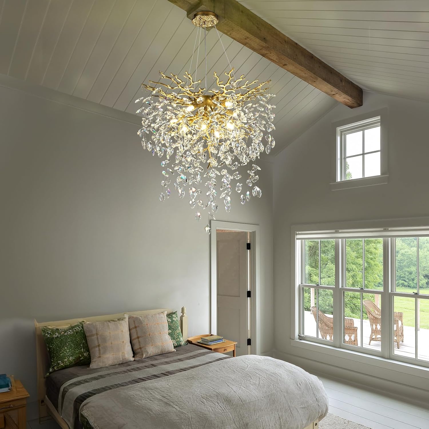 Solara Round Tree Branch Chandelier 24" 32" 40" Tree Branch