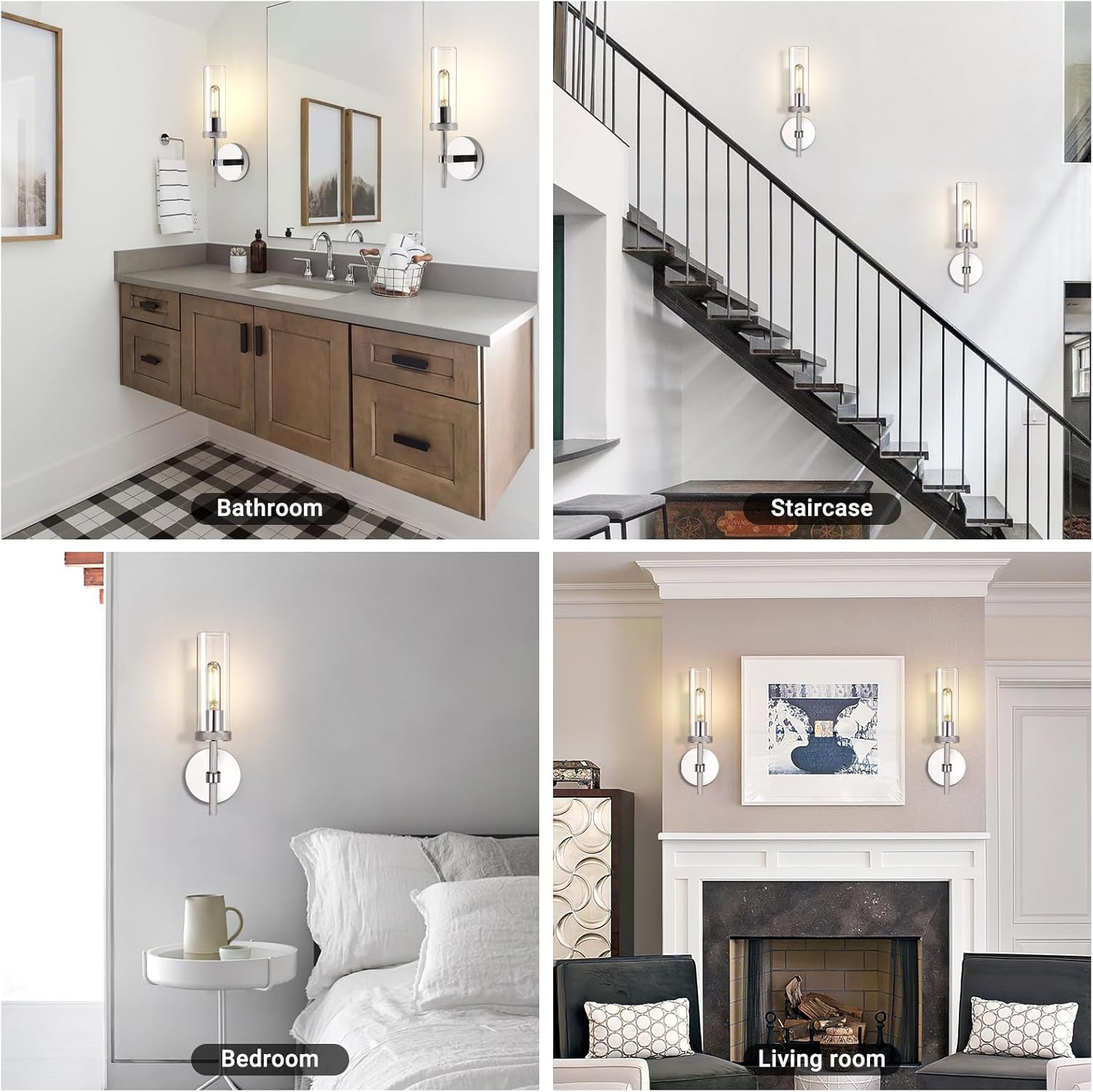 Knurled Glass Wall Sconces 1 Light