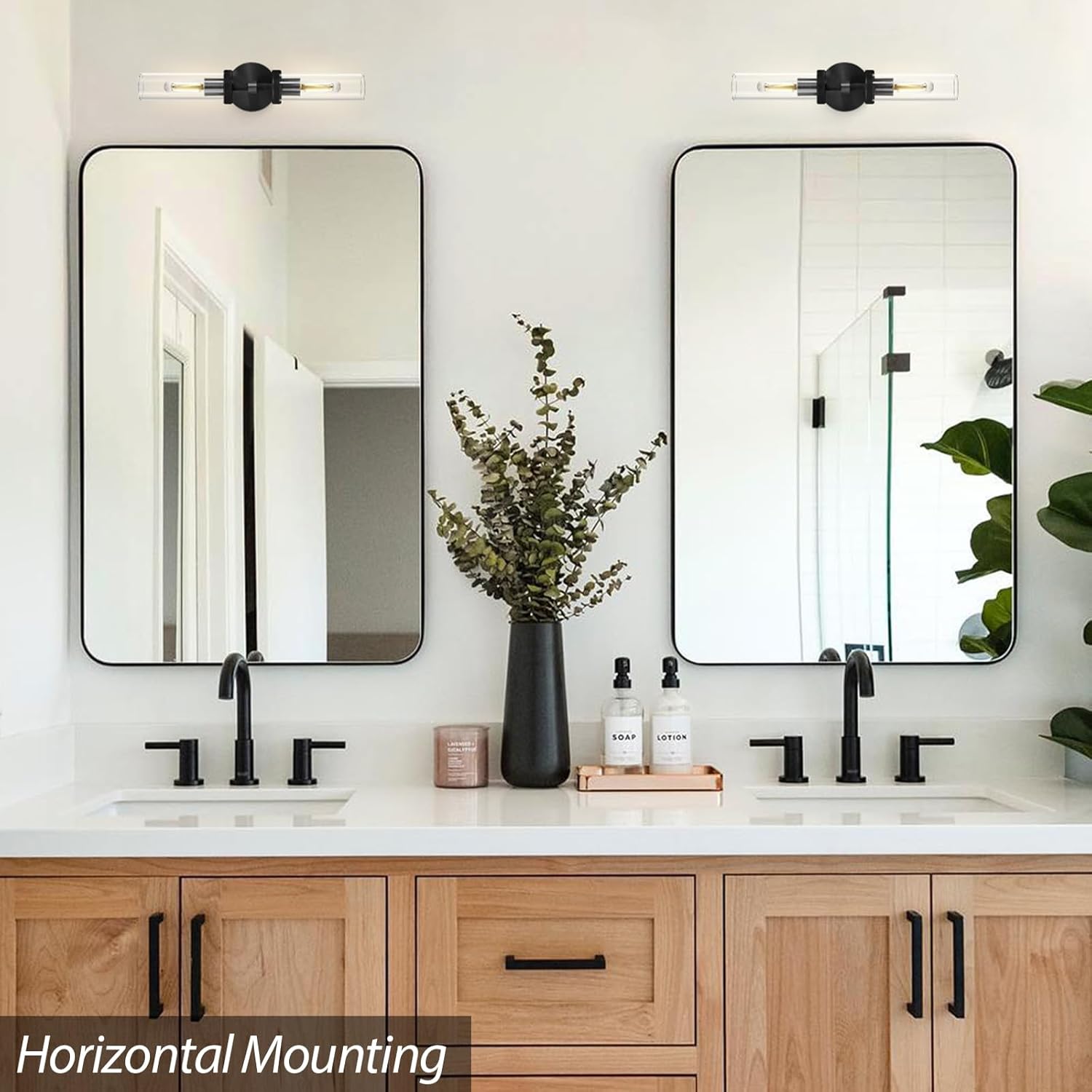 Knurled Glass Wall Sconces 2Light