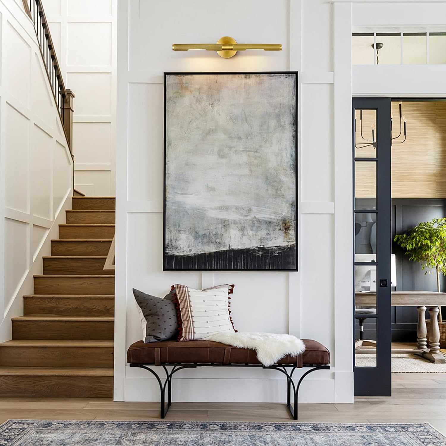 Hard-wired Knurled Picture Light