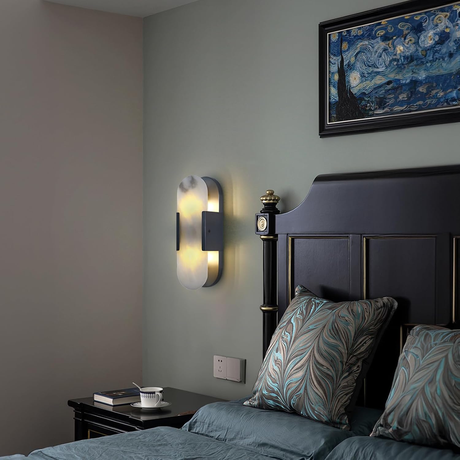 Trinidad Alabaster Wall Sconces 14" 20"