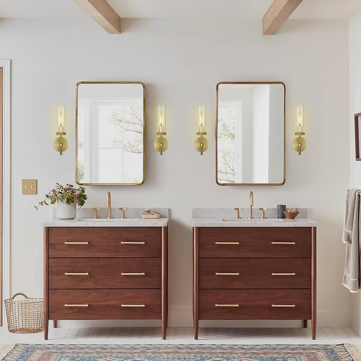 Knurled Glass Wall Sconces 1 Light