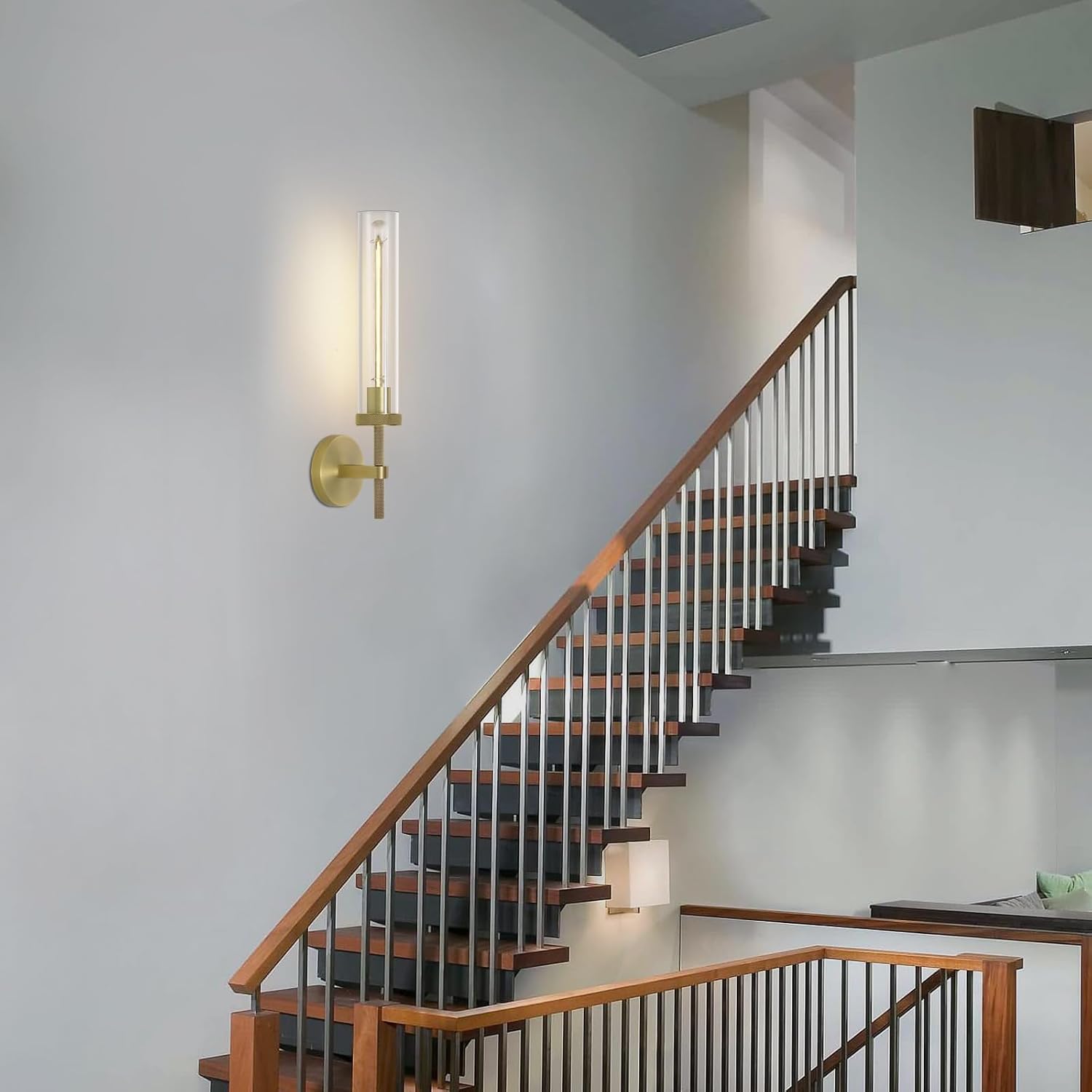 Knurled Glass Wall Sconces 1 Light