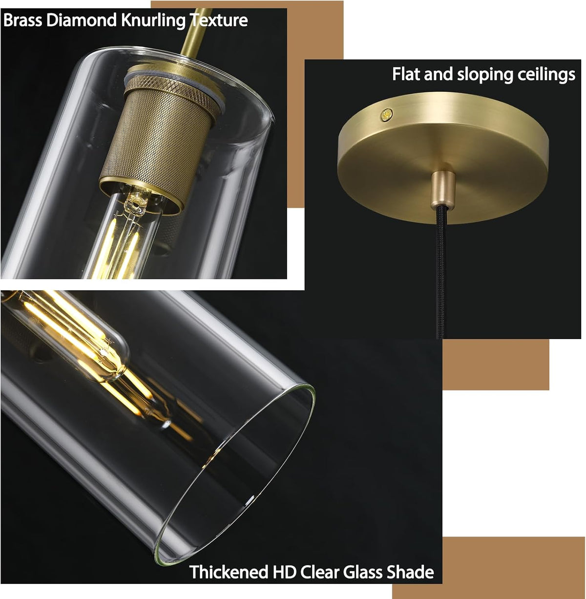 $1500+ Purchase Gift | Glass Pendant 9.5"