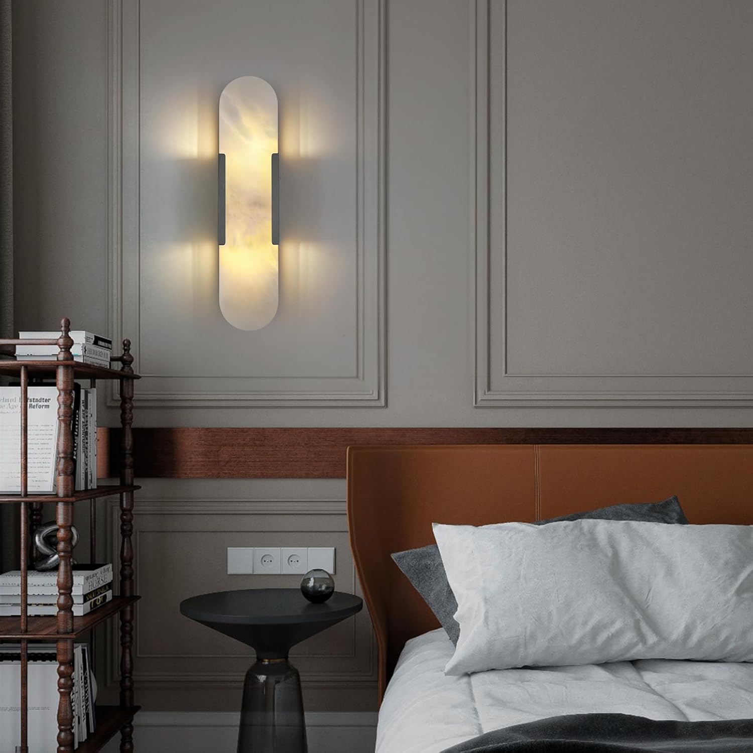 Trinidad Alabaster Wall Sconces 14" 20"