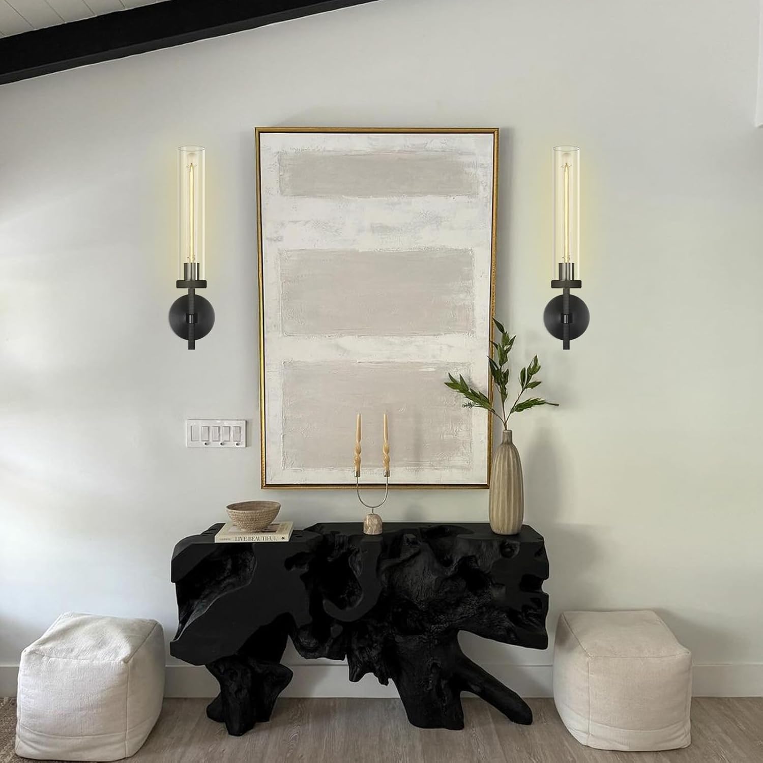 Knurled Glass Wall Sconces 1 Light