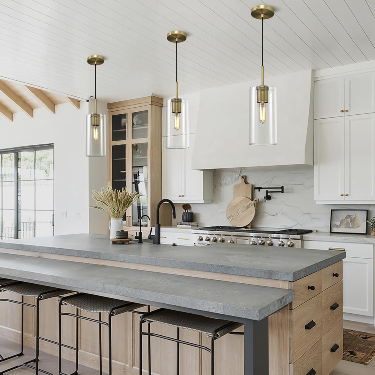 Modern Glass Pendant Lights Kitchen Island Pendant Lights