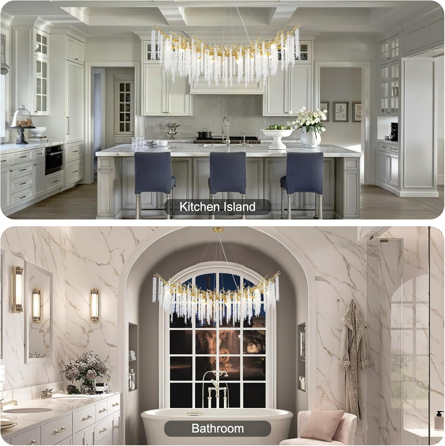 Gold Tree Branches Chandelier - Fast Delivery-1-Luxehomezone