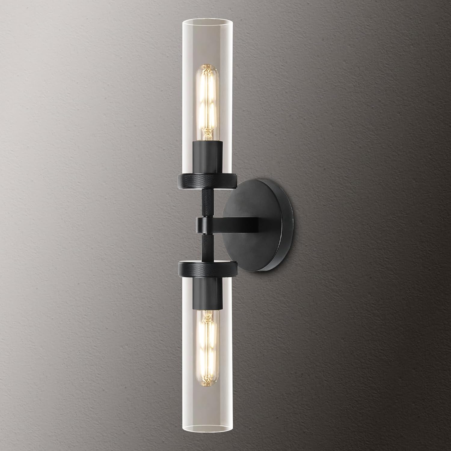 Knurled Glass Wall Sconces 2Light