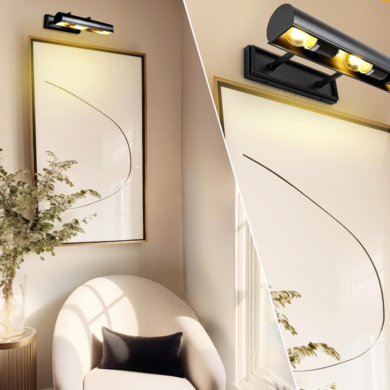 Modern 12in Picture Lights for Wall Hardwired