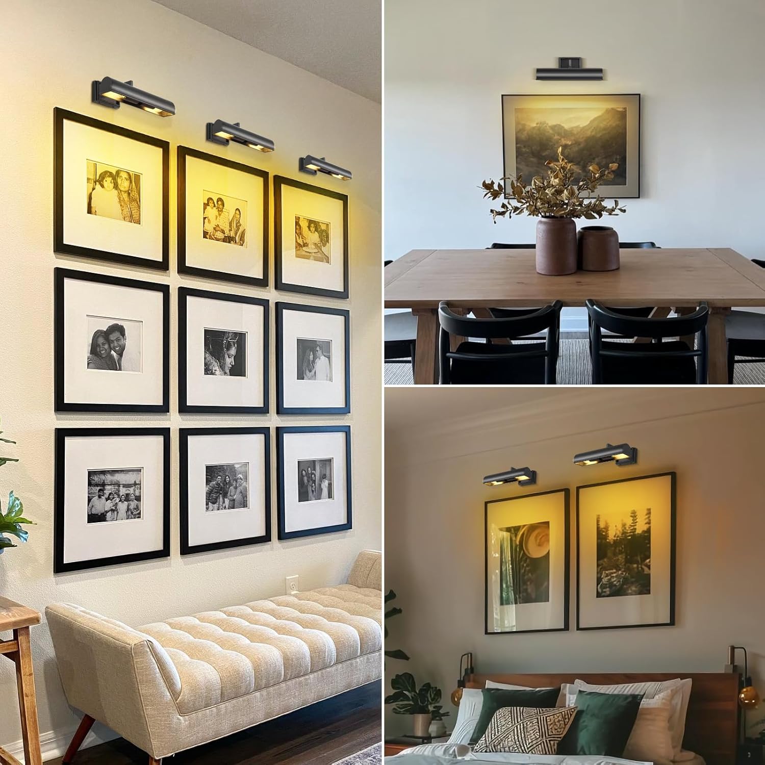 Modern 12in Picture Lights for Wall Hardwired