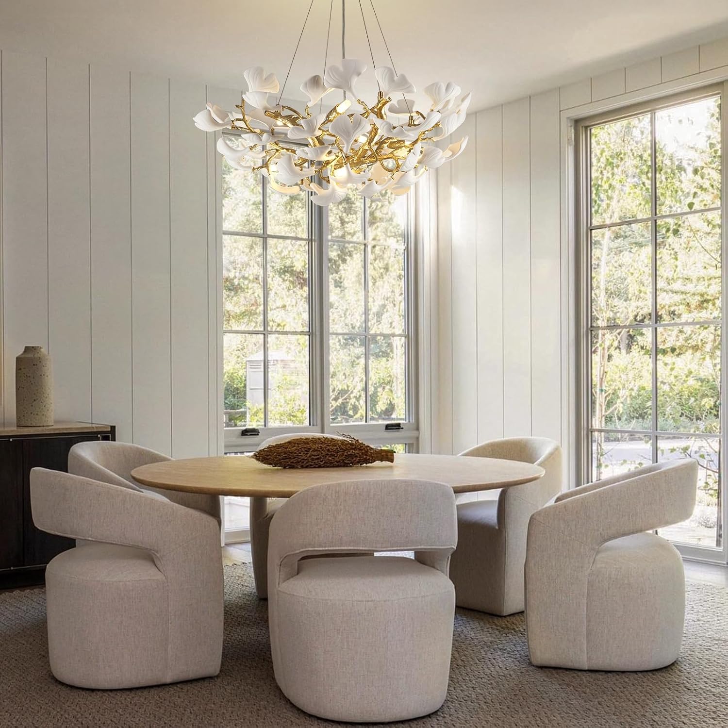 Ginkgo Round Chandelier 32''