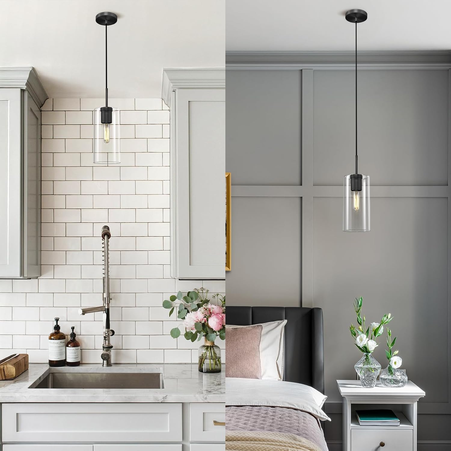 Modern Glass Pendant Lights Kitchen Island Pendant Lights