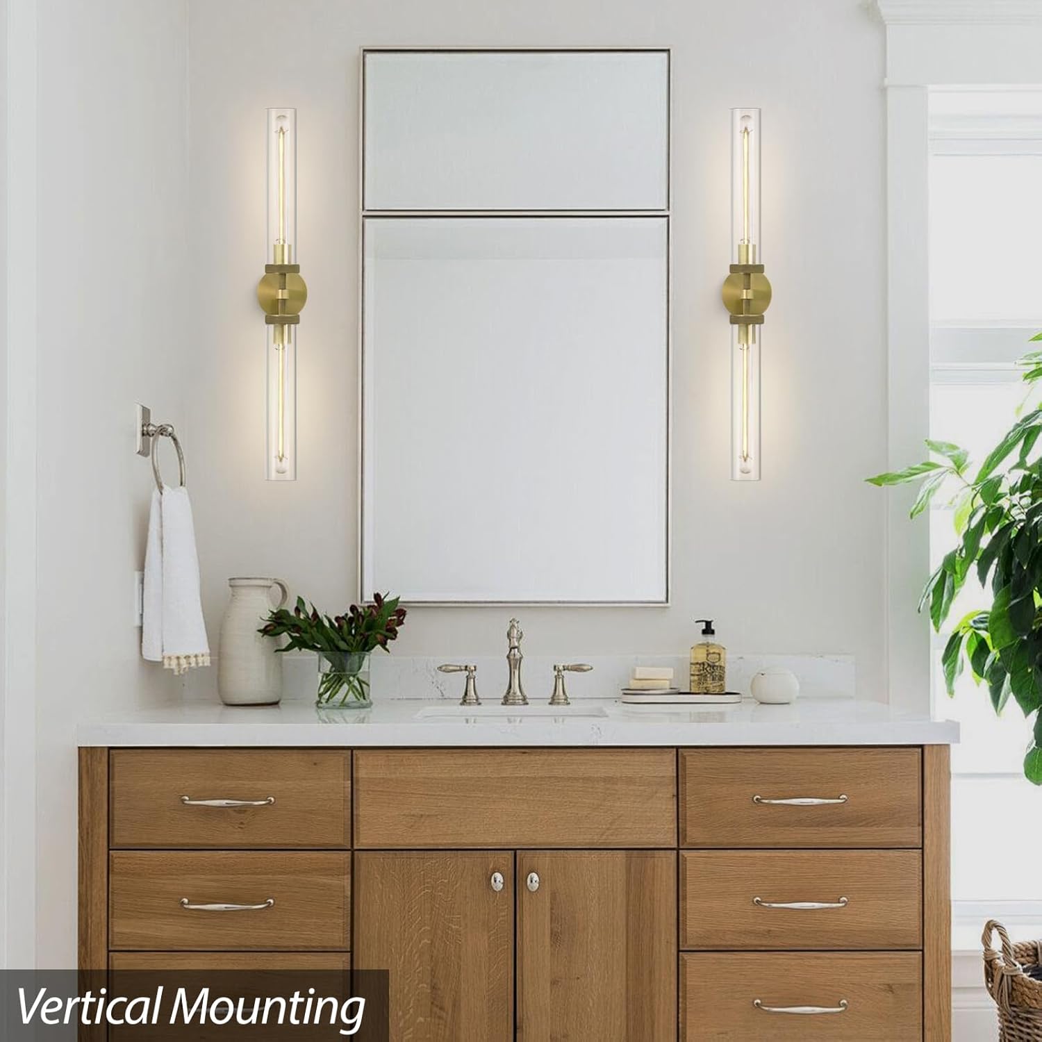 Knurled Glass Wall Sconces 2Light