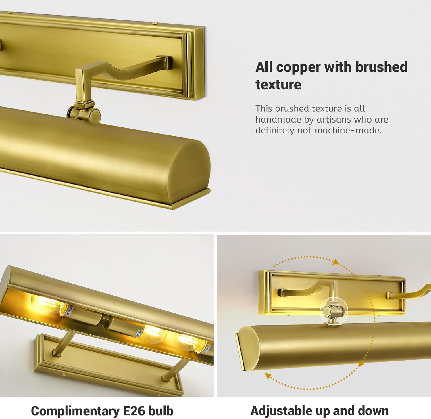 Modern 12in Picture Lights for Wall Hardwired