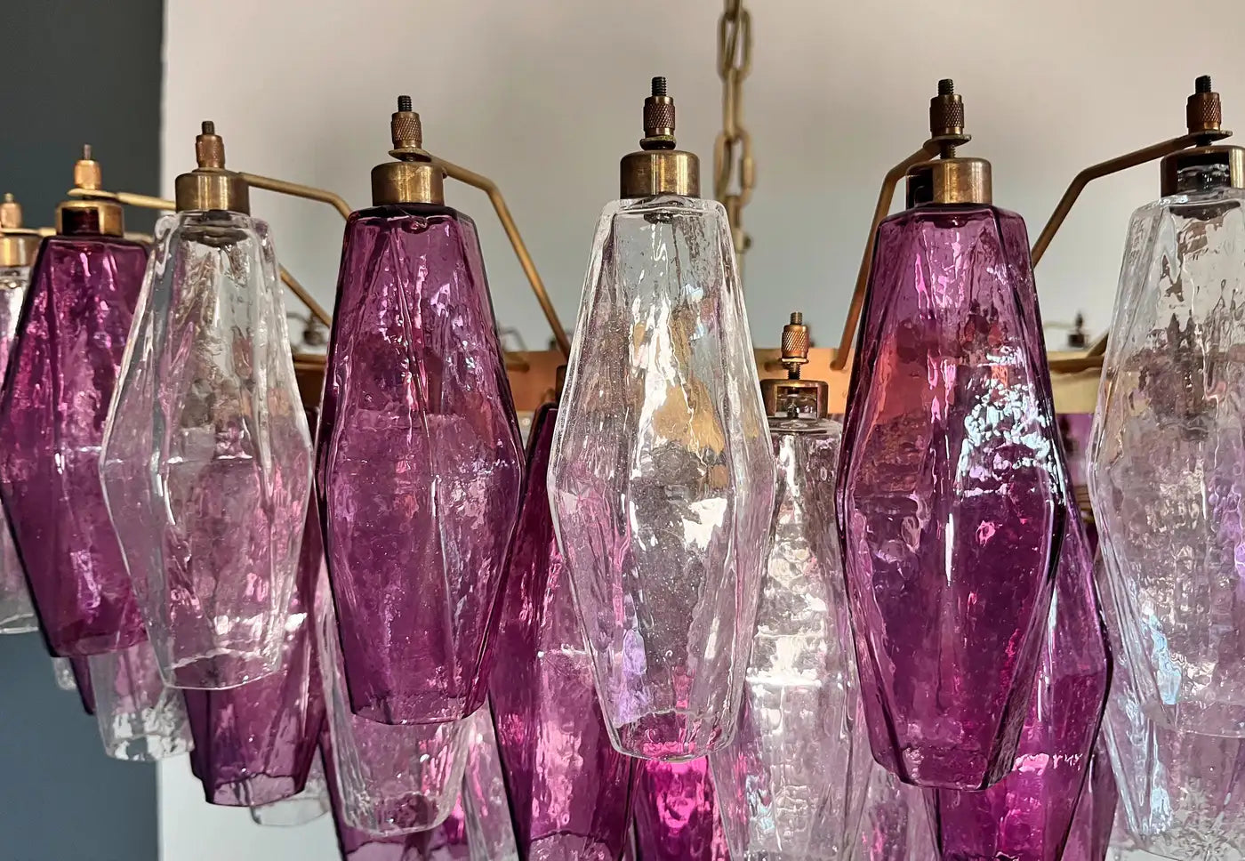 Large Bold Colorful Murano Chandelier