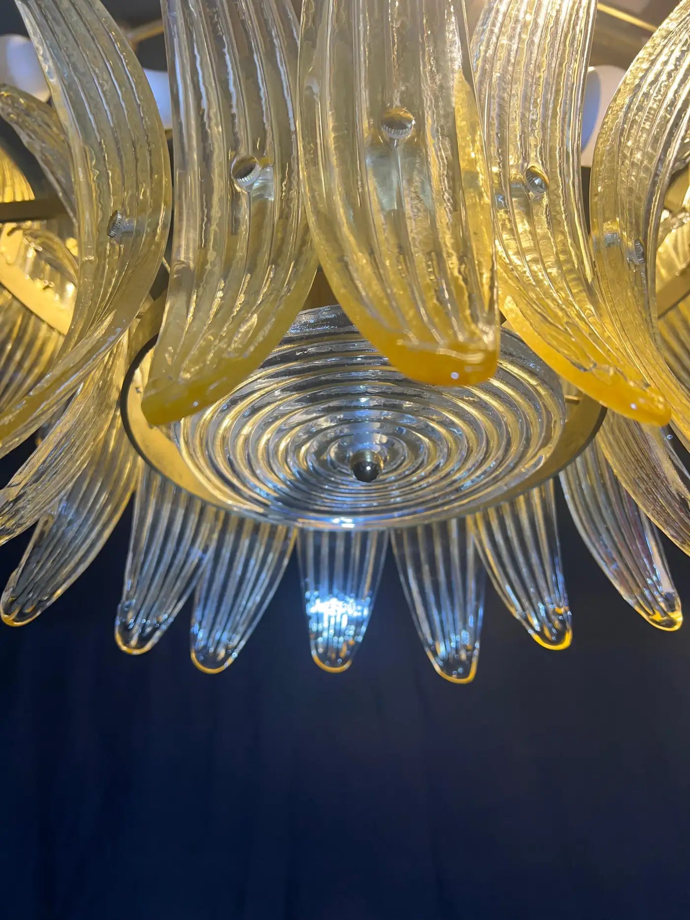Luxurious Italian Palmette Murano Chandelier